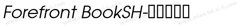 Forefront BookSH字体转换